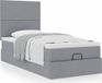 Maison Exclusive - Lit plateforme avec matelas, gris clair, 100x200 cm, textile