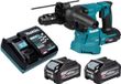 Makita HR 012 GU201 accu-combinatiehamer 40 V max. 3,3 J SDS plus borstelloos + 2x accu 4,0 Ah + oplader