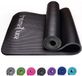 Shenzhen Haorui Industrial Technology Co., Ltd. Tapis de yoga antidérapant NBR - tapis d'entraînement - fitness pilates gymnastique - tapis de voyage léger - maison extérieur - sangles de transport - 10 mm d'épaisseur