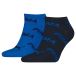 Puma 2P BWT Sneaker Sock Schwarz/Blau Gr 35/38