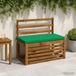 vidaXL Coussin de banc SOEST 2 pièces 100% Polyester Vert 80 x 40 x 5 cm