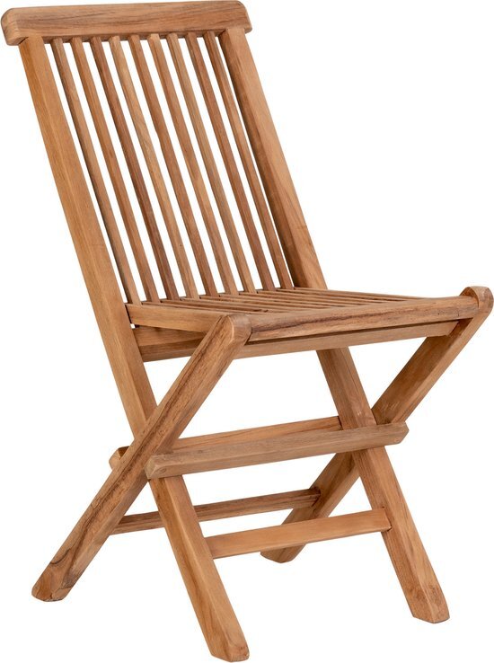 Hioshop 2 x toledo eetkamerstoel voor kinderen teak.