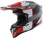 Airoh Helm Aviator 3 AMS² Monarch mat grijs wit rood M