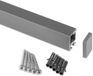 SOTECH Linero style papierrolhouder roestvrij staal look 352 x 150 x 260 mm om in te haken