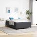 Maison Exclusive - Sommier tapissier gris foncé 140 x 200 cm en velours côtelé
