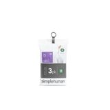 simplehuman Afvalzak Code X Pocket Liners 80 Liter 60 stuks