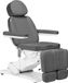 Fauteuil de coiffure électrique, modèle Classic 3, avec trois moteurs, repose-pieds et de couleur grise