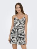 ONLY ONLKASINA STRAP SHORT DRESS WVN - Dames - Mini jurken - XL - Polyester/Elastaan - Gebloemd - V-hals - Mouwloos - Kort - Casual - Herfst/Winter 2025