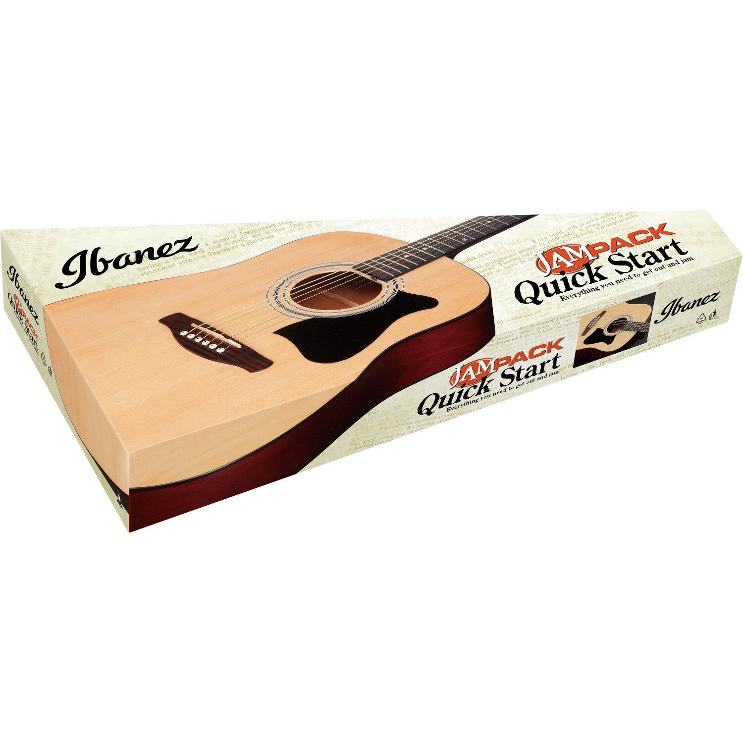 Ibanez V50NJP Open Pore Vintage Sunburst Jam Pack - Westerngitaar Pakket
