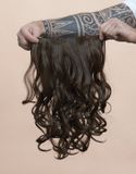 Hairdo - Wavy Clip-in Extensions - 23 inch (55cm) - R2 Ebony Black