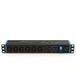 Infitronic INSV1023 – 19 inch PDU 1HE 6-voudige stekkerdoos stroomverdeler met overspanningsbeveiliging + stroomindicator