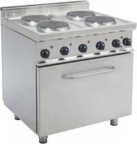 Saro Elektrische kookplaat met oven 4 kookplaten