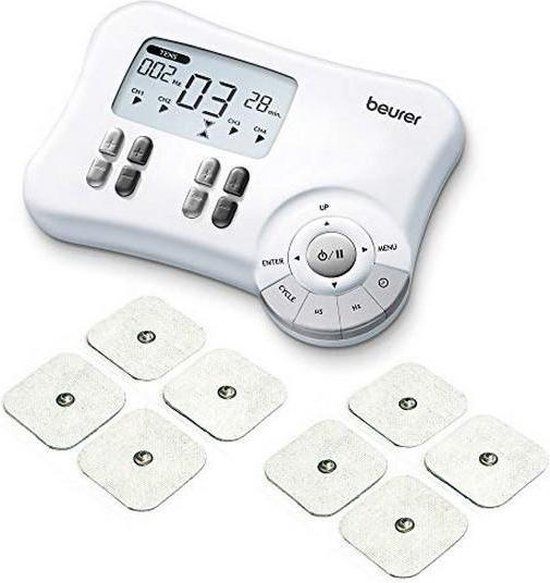Beurer EM 80 TENS/EMS/massage apparaat - 3-in-1 - Pijntherapie, Spierstimulatie - 8 Elektroden - 20 Programma's - 5 Jaar garantie