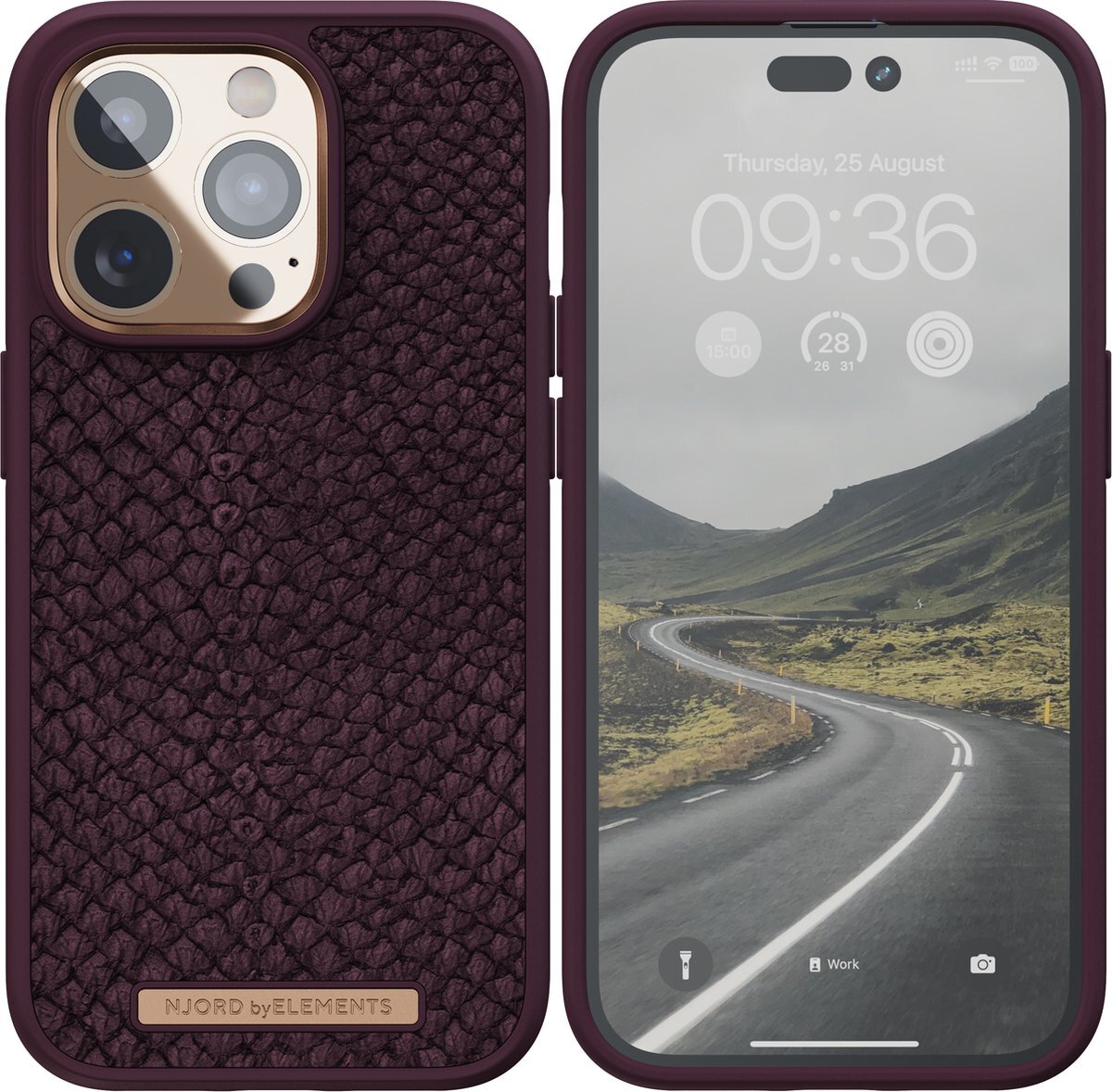 Njord byELEMENTS iPhone 14 Pro Max Back Cover Telefoonhoesje - Rust