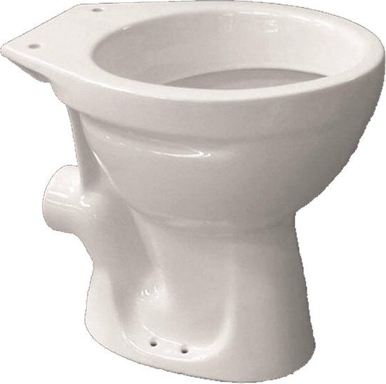 Go by Van Marcke Nemo Go Vrijstaande WC Pot 476x357x391 cm Porselein Wit Muuraansluiting HPK 192 cm Zonder Zitting