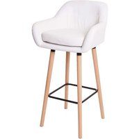 Barkruk Malmö T381, barkruk counterkruk MVG-gecertificeerd ~ kunstleer, wit