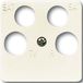 Busch-Jaeger centraalplaat TV / SAT 4-voudig wit - Busch-Duro 2000® SI