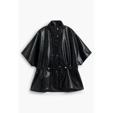 Desigual gilet en similicuir - noir