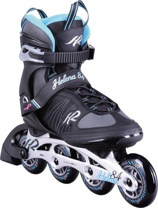 K2 Helena 84 inlineskates - zwart/lichtblauw