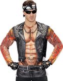 Widmann T-shirt Lange Mouwen Rocker / Biker Man XL