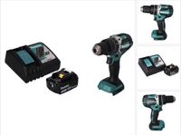 Makita DHP 484 RF1 perceuse à percussion sans fil 18 V 54 Nm sans balai + 1x batterie rechargeable 3,0 Ah + chargeur