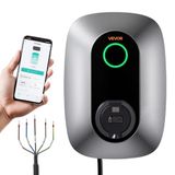 VEVOR Wallbox EV-Laadstation 11 kW Driefase 400 V Type 2 16 A IP54, EV-Lader voor Alle Elektrische Voertuigen en Plug-In Hybriden, Slimme Autolader met App-Bediening en Led-Display