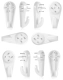 Merriway BH00092 Grote 40 mm (1.1/2 inch) Wit Nylon Non-Trace Hardwall Gipsplaten Picture Hanger Haak - Pack van 10 stuks