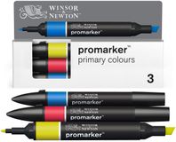 Winsor & Newton Promarker Set met 3 primaire kleuren