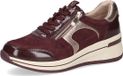 Caprice Lage Sneakers Dames 9-23300-44 Veter/Rits Bordo Leer Nubuck Maat 39