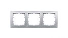 B.Vierkant Hager B.Vierkant frame 3-voudig aluminium 5310138994 polo