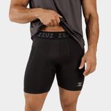 ZEUZ Heren Compressieshort – Sport Ondergoed voor Fitness & Hardlopen - Zwart - L