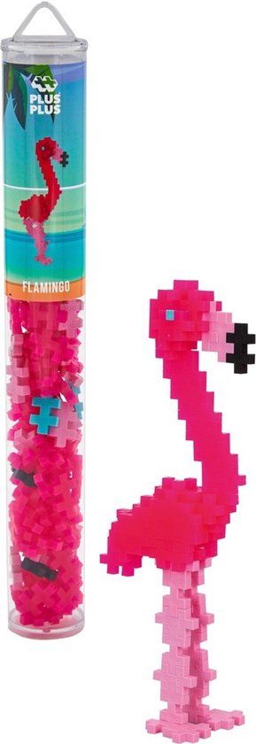 Plus-Plus Tube flamingo 100 delige bouwset