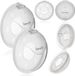 LIONELO Milky Plus Melkcollectoren set 2 stuks - 2x40 ml - Met etui - BPA-vrij - Past in beha - Schelpvorm - Herbruikbaar - Steriliseerbaar