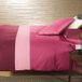 Caleffi 78629 Beddengoedset, katoen, bordeaux, tweepersoonsbed