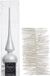 Decoris Kaemingk B.V. Kerstversiering glazen piek mat 26 cm en folieslingers pakket winter wit