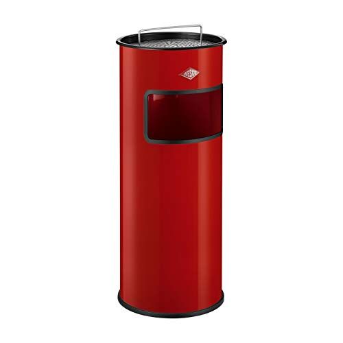 Wesco Staande asbak/Afvalverzamelaar, rood, rechthoek, 64 cm