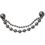 Crocs Jibbitz Double Black Gem Chain