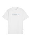 PUMA chemise bleu clair / blanc