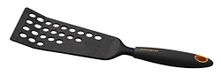 Fackelmann 40379 forelheffer extra lang praktisch en handig. 33 cm, Soft Collection, ideaal voor het draaien van gerechten zonder diamanten, (kleur: zwart en oranje, hoeveelheid: 1 stuk, nylon