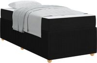 vidaXL Bedframe Zwart Stof 100 x 200 cm