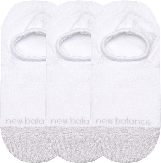 New Balance Active Invisible No Show Socks Unisex Sportsokken - WHITE