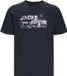 JACK&JONES JCOOUTDOOR LOGO TEE SS CREW NECK SN Hommes T-shirts Navy Blazer Coton S