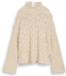 Tom Tailor Pull en maille ample avec laine - Taille M - whisper offwhite melange