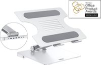 DESQ Laptop Dockstandaard - USB-C Hub - PD-oplader - Verstelbaar - 10-15.6 inch - Aluminium - 1512