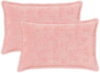 vidaXL - Kussensloop - 2 stuks - Roze - 50 x 75 cm