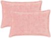 vidaXL - Kussensloop - 2 stuks - Roze - 50 x 75 cm