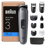 Braun Multigroom All-in-One Series 3, 11-in-1 trimmerset 3, AIO3565, grijs