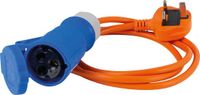 as-Schwabe CEE-adapterkabel GB-stekker naar CEE-koppeling 3-polig 1,5 m
