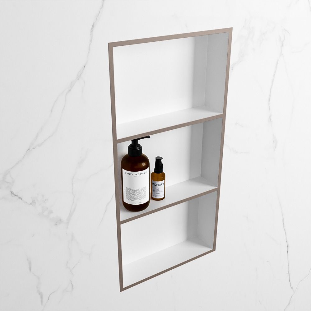 Mondiaz Easy nis - 60x30 - Smoke/Talc - 3 vakken