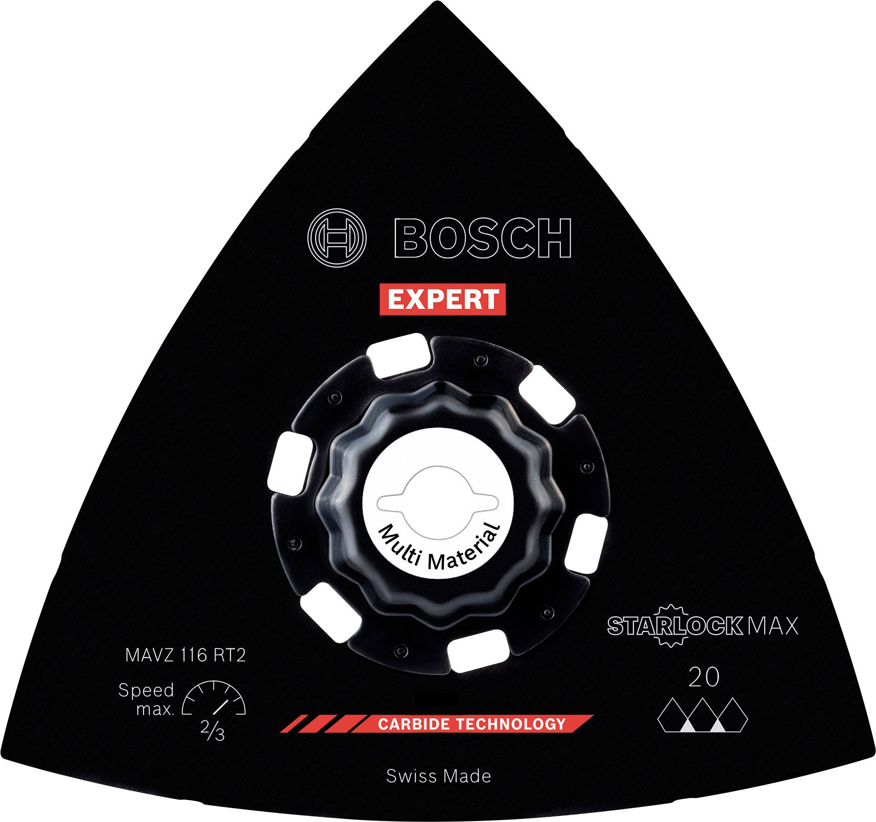 Bosch Accessoires EXPERT MAVZ 116 RT2 Schuurplaat | 116 mm - 2608902078